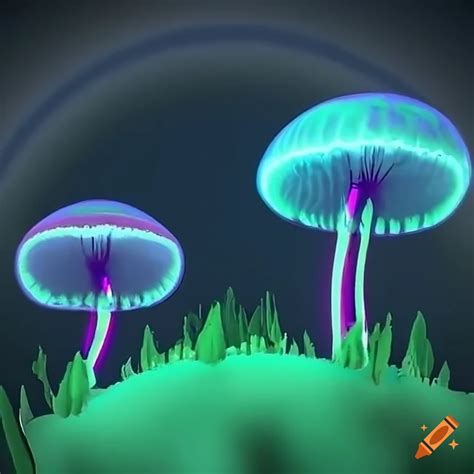 Occult mushrooms in the lustrous garden